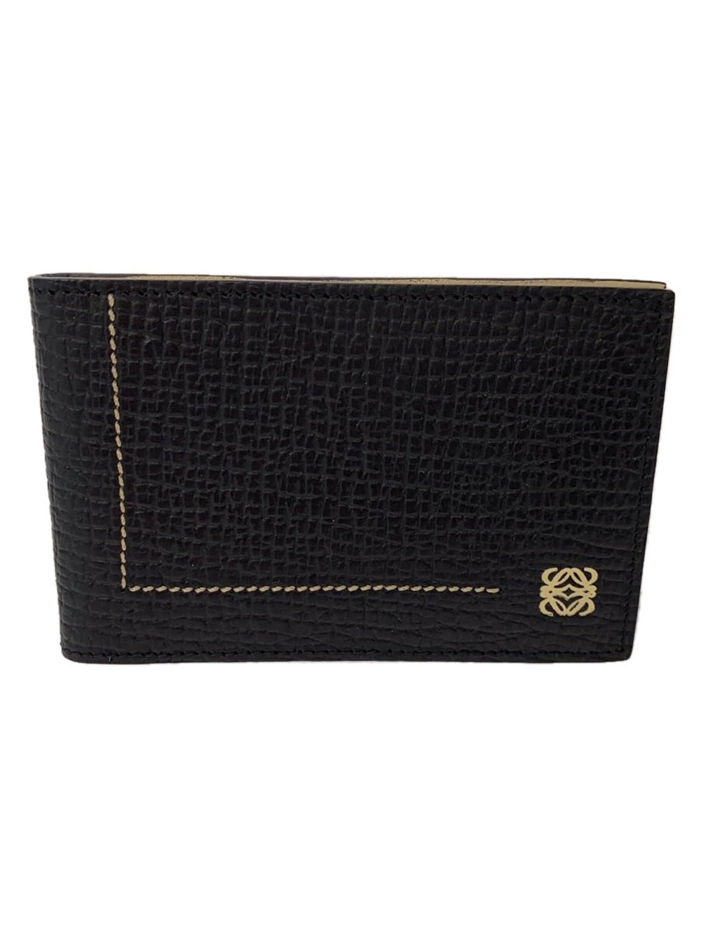 Loewe Card Case Wallet Leather Black